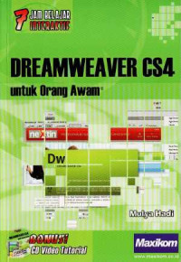 Image of 7 jam belajar interaktif Dreamweaver CS4 untuk orang awam