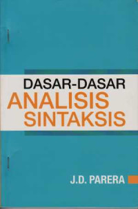 Image of Dasar-dasar analisis sintaksis