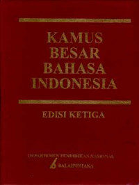 Image of Kamus Besar Bahasa Indonesia Edisi Ketiga