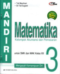 Image of Mandiri matematika kolompok akuntansi dan pemasaran untuk SMK dan MAK kelas XII