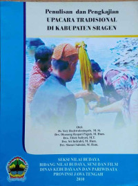 Image of Penulisan dan pengkajian Upacara Tradisional di Kabupaten Sragen