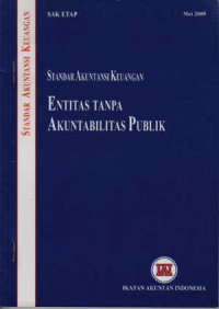 Image of Standar akuntansi Keuangan : Entitas tanpa akuntabilitas publik