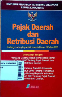 Image of Undang-undang tentang pajak daerah dan retribusi daerah